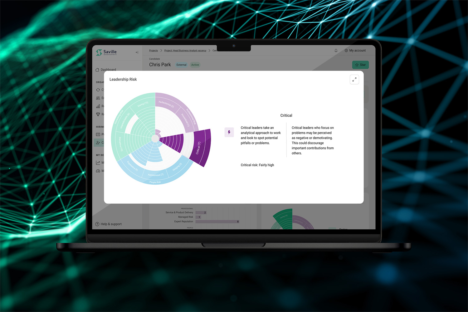 screenshot of Saville Assessment
